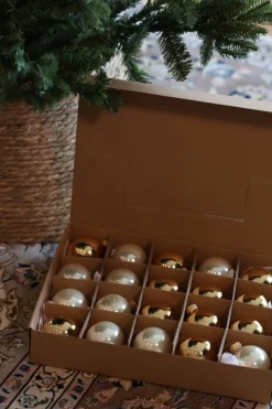 Basic u0026 More 2 Kasser Julekugler i Glas (Ø7cm) (Ø5cm)><noscript><img width=