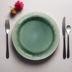 Basic u0026 More 6 stk. ASTA Frokosttallerkener m/løbeglasur i Grøn (Ø17cm)><noscript><img width=