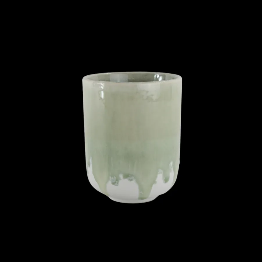 Basic u0026 More 6 stk. Asta Krus i Grøn m. Løbeglasur> Kopper & Krus