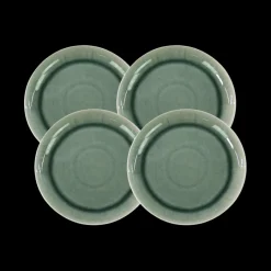 Basic u0026 More 4 stk. ASTA Middagstallerkener m/løbeglasur i Grøn (Ø26cm)> Julegaver Til Ham|Middagstallerkener