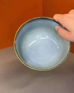 Basic u0026 More 6 stk. Asta Skåle i Blå m. Løbeglasur> Skåle & Fade