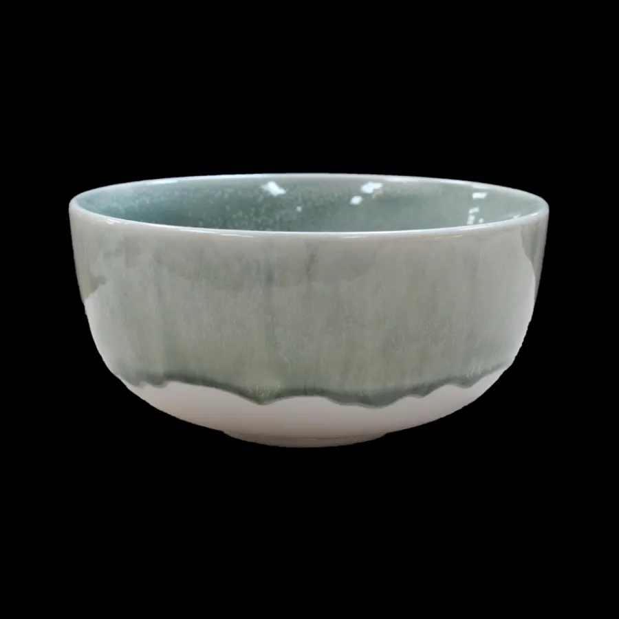 Basic u0026 More 6 stk. Asta Skåle i Grøn m. Løbeglasur> Skåle & Fade