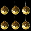 Basic u0026 More 6 stk. Diskokugler til Ophæng i Guld (8cm)> Julepynt & Dekoration|Jul