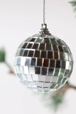 Basic u0026 More 6 stk. Diskokugler til Ophæng i Sølv (6cm)><noscript><img width=