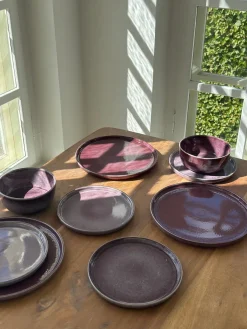 Basic u0026 More 6 stk. Middagstallerken Bonnie Lilla (26,5cm)><noscript><img width=