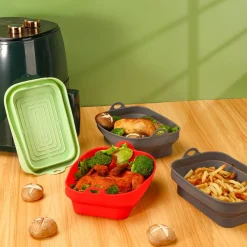 Ukendt Airfryer Silikoneform, Rektangulær (22x15,5cm)> Køkkenredskaber|Køkkenmaskiner