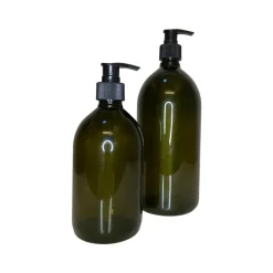 Ukendt ALBA Plastdispenser, Grøn m. Sort Pumpe, 500ml> Øvrigt Badtilbehør