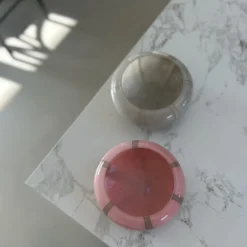 Basic u0026 More ANKE Skål (17,9x7,3cm) Lyserød m Stribe> Julegaver Til Hende|Skåle & Fade