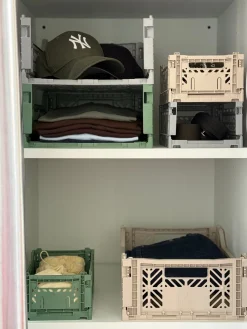 Aykasa Foldekasse, Almond Green - MidiL: 40 x W: 30 x H: 14 cm><noscript><img width=