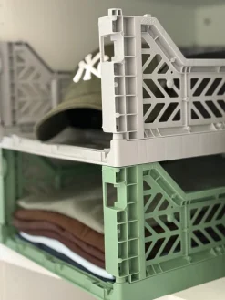 Aykasa Foldekasse, Almond Green - MidiL: 40 x W: 30 x H: 14 cm><noscript><img width=