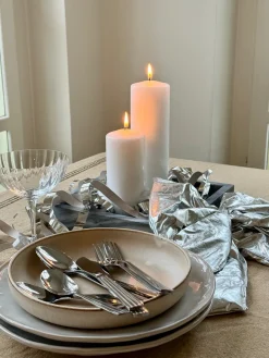 Basic u0026 More Bestiksæt BENDIX i Sølv Farve (16 dele)> Skeer|Knive