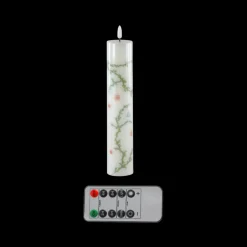 Basic u0026 More Bloklys Resin 3D Flamme Juleudsmykning m. Fjernbetjening> Julepynt & Dekoration|Jul