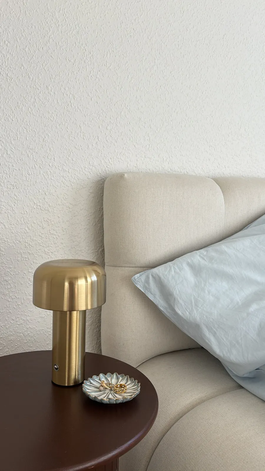 Basic u0026 More Bordlampe Maggie Messinglook m. Batteri> Bordlamper