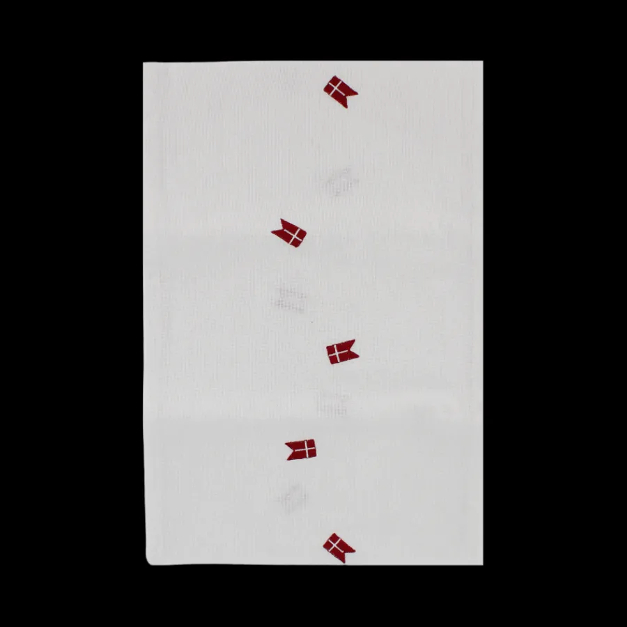 Basic u0026 More Bordløber m. Broderet Dansk Flag.( 30x180cm) Hvid> Julegaver Til Hende|Julegaver Til Ham