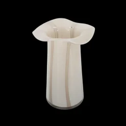 Basic u0026 More BYRON Vase (Ø17,4x24,4 cm) Lysegrå m Stribe><noscript><img width=