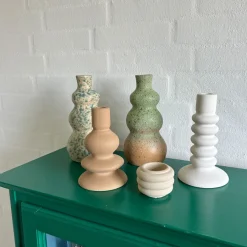 Basic u0026 More COSTI Lysestage (10,7x10,7x18,5cm) Hvid> Julegaver Til Hende|Lysestager & Stearinlys