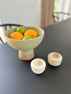 Basic u0026 More CÆSER Skål (Ø 21 x 16,5cm) Grøn/Brun><noscript><img width=