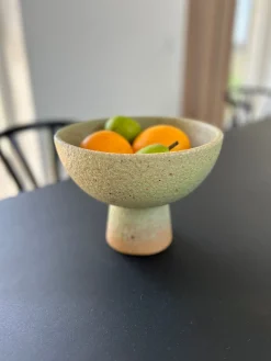 Basic u0026 More CÆSER Skål (Ø 21 x 16,5cm) Grøn/Brun><noscript><img width=