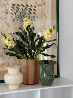 Basic u0026 More Cylindervase creme m/strib><noscript><img width=