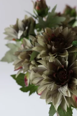 Basic u0026 More Dahlia m. 3 Blomst (H64cm) Lysegrøn><noscript><img width=