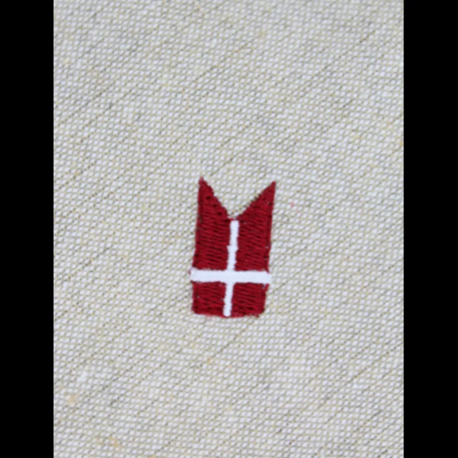 Basic u0026 More Dug m. Broderet Dansk Flag ( 140x270cm) Hørfarve> Julegaver Til Hende|Julegaver Til Ham