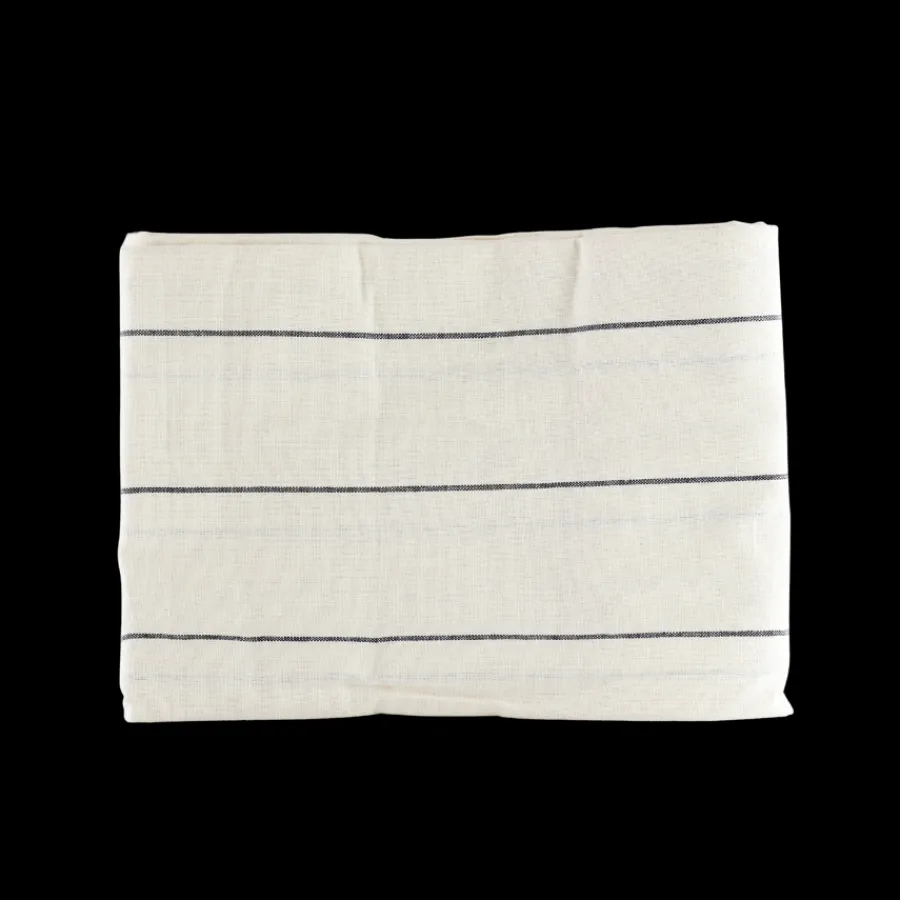 Basic u0026 More Dug m Natur og Sort Stribe FREYA (140x220cm)> Julegaver Til Hende|Duge