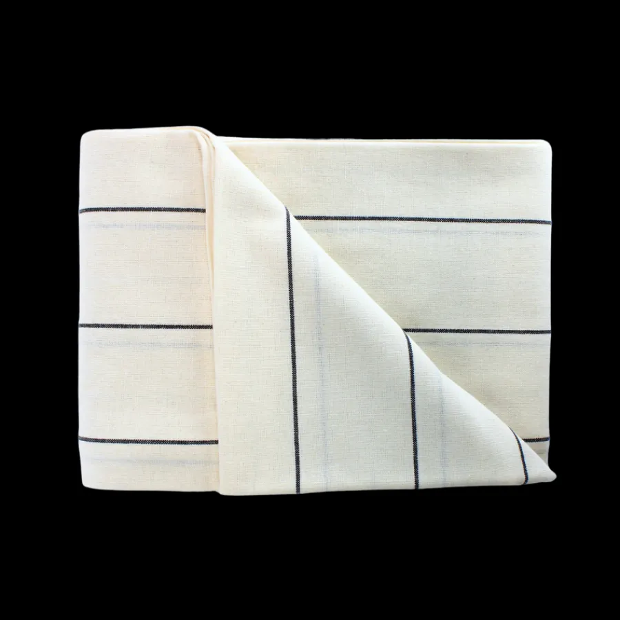 Basic u0026 More Dug m Natur og Sort Stribe FREYA (140x220cm)> Julegaver Til Hende|Duge