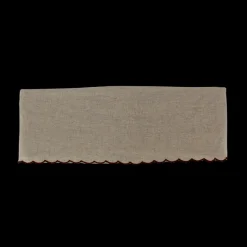 Basic u0026 More Dug m. Rød Broderi Kant (140x270cm)> Borddækning Til Jul|Duge