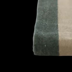 Basic u0026 More Dug (140x220cm) Ecru Malange m. Grøn Stribe><noscript><img width=