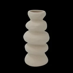 Basic u0026 More FABIEN Vase bubble (9,8x9,8x20cm) Natural sand> Julegaver Til Hende|Vaser & Krukker