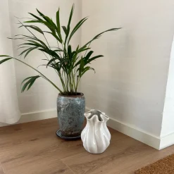 Basic u0026 More FABROA Buet Vase (15x15x21,2cm) Hvid> Julegaver Til Hende|Vaser & Krukker