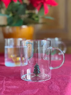 Basic u0026 More Glas med Juletræs Figur (450ml)><noscript><img width=