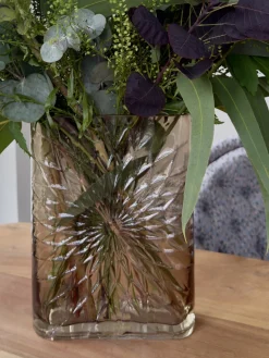 Basic u0026 More Glas Vase ANJELA (19x7x25cm) Macchaito> Julegaver Til Hende|Vaser & Krukker