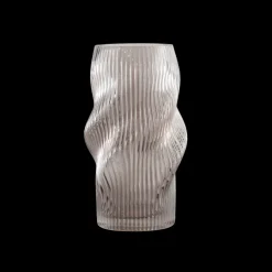 Basic u0026 More Glas Vase ANJO (H 25cm) Grå> Julegaver Til Hende|Vaser & Krukker