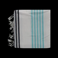 Ukendt HAMMAN Håndklæde m/stribe (90x170cm) Marine/Blå/Hvid> Julegaver Til Ham|Håndklæder
