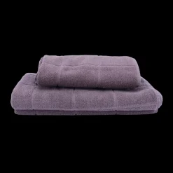 Basic u0026 More Håndklæde Ternet Jacquard DENZEL (50x100cm) Grå> Håndklæder|Håndklæder