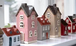 Det Gamle Apotek House for T-light, (H17xW8xD7cm) Beige><noscript><img width=