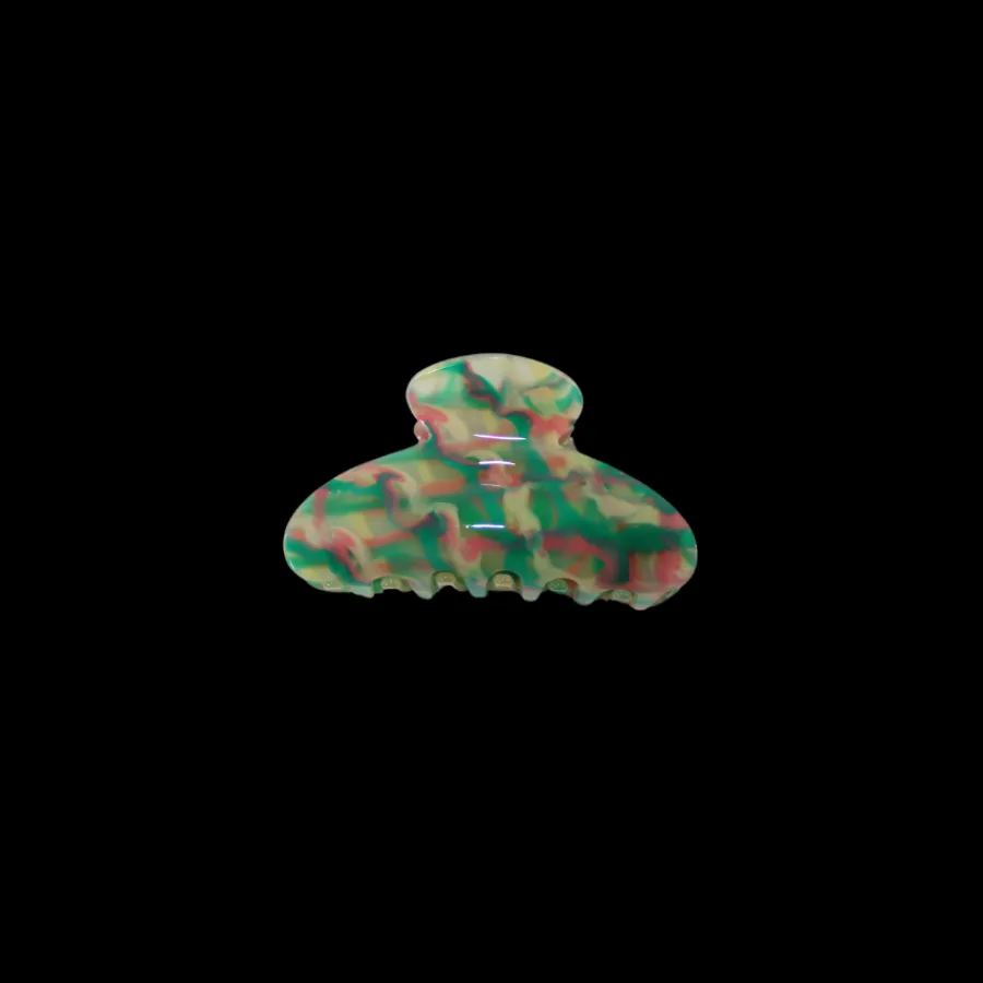 Basic u0026 More Hårklemme Carla Grøn og Pink> Hårpynt & Smykker