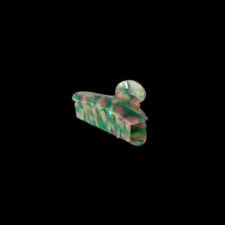 Basic u0026 More Hårklemme Carla Grøn og Pink> Hårpynt & Smykker