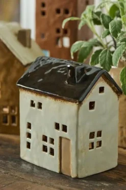 Ib Laursen - Keramik Hus til Fyrfadslys Brighton (7,5 x 13,2 x 11,3 cm)> Julegaver Til Hende|Julegaver Til Ham