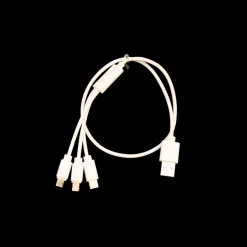 Ukendt 3-in-1. USB til Lightning, Micro USB, USB-C> Øvrig Elektronik