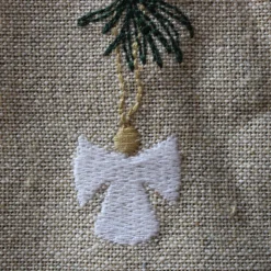 Basic u0026 More Julebordløber m Broderi (40x140cm)><noscript><img width=