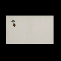 Basic u0026 More Juledækkeserviet m Grankogle Broderi (30x45cm)> Borddækning Til Jul|Servietter