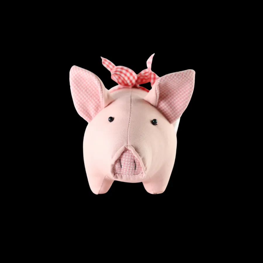 Basic u0026 More Julegris m. Sløjfe Rosa (23 x 13 x 12cm)> Julepynt & Dekoration|Jul