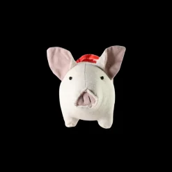 Basic u0026 More Julegris m. Sløjfe Sand (23 x 13 x 12cm)><noscript><img width=