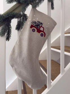 Basic u0026 More Julesok m Bil (3x48cm)> Julepynt & Dekoration|Jul