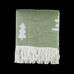 Basic u0026 More Juletæppe m Juletræ Grøn/Hvid (130x170cm)> Julegaver Til Ham|Julepynt & Dekoration