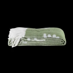 Basic u0026 More Juletæppe m Juletræ Grøn/Hvid (130x170cm)><noscript><img width=