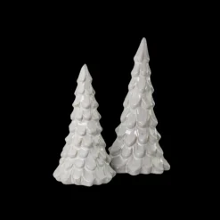 Basic u0026 More Juletræ i Porcelæn METIL Hvid (Ø9x16cm cm)><noscript><img width=