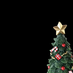 Basic u0026 More Juletræ m. Pynt Polyresin m. Grøn (15cm)><noscript><img width=